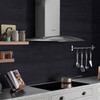 Caple CGC711SS 70cm Wall Chimney Hood - Stainless Steel Glass