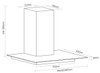 Caple FGC621 59.5cm Wall Chimney Hood - Stainless Steel