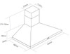 Caple CCH601SS 60cm Wall Chimney Hood - Stainless Steel