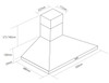 Caple CCH701 70cm Wall Chimney Hood - Stainless Steel