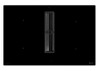 Caple DD820BK 80cm Induction Hob with Downdraft Extractor - Black Glass