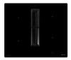 Caple DD610BK 60cm Induction Hob with Downdraft Extractor - Black Glass
