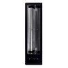 Caple DD523BK 52cm Black Modular Flip Downdraft Extractor - Black Glass