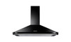Rangemaster 110cm Classic Chimney Hood - Black/Chrome