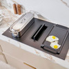 Caple DD832MB 83cm Induction Hob with Downdraft Extractor - Matt Black