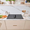 Caple PLASDD832MB Plasma 83cm Induction Hob with Downdraft Extractor - Matt Black