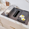 Caple PLASDD832MB Plasma 83cm Induction Hob with Downdraft Extractor - Matt Black