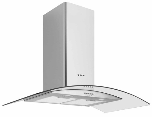 Caple CGC911SS 89.5cm Wall Chimney Hood - Stainless Steel Glass