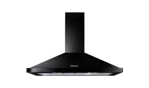 Rangemaster 90cm Chimney Hood - Black/Chrome