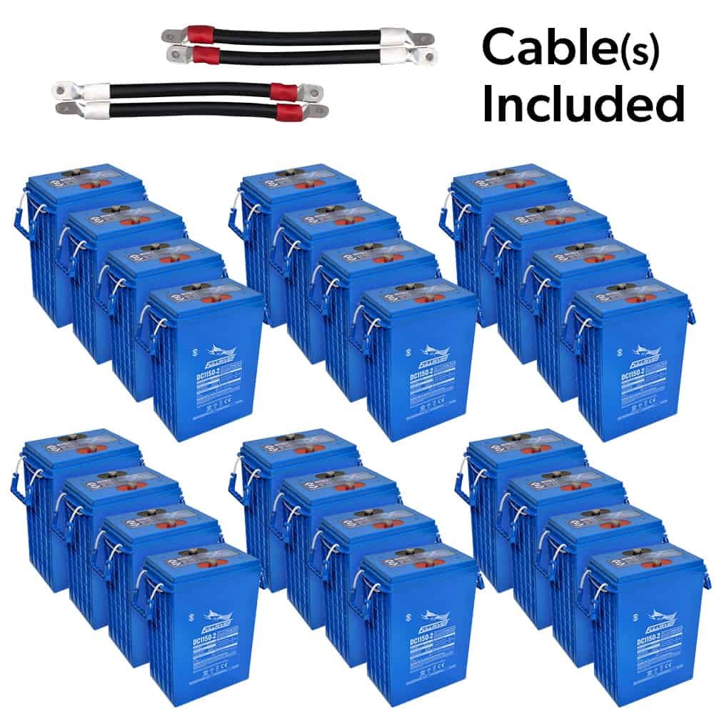 FullRiver DC1150-2, AGM 1150Ah 48VDC 55,200Wh (24) 1