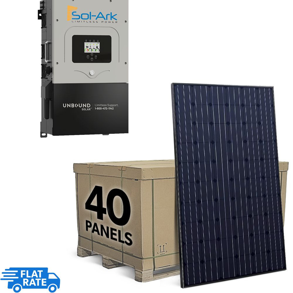12.8 kW Off-Grid Solar System with Sol-Ark Inverter and 40 Heliene 320 watt Panels 1