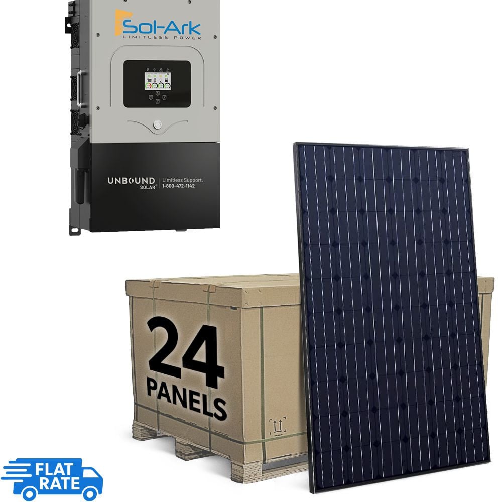 7.68 kW Off-Grid Solar System with Sol-Ark Inverter and 24 Heliene 320 watt Panels 1