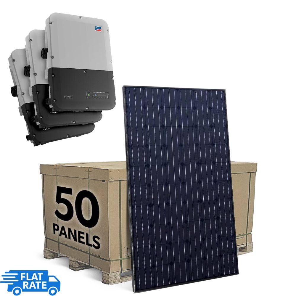 SMA 19.5 kW Grid Tied Solar System with SMA and 50x Heliene 390 Panels 1