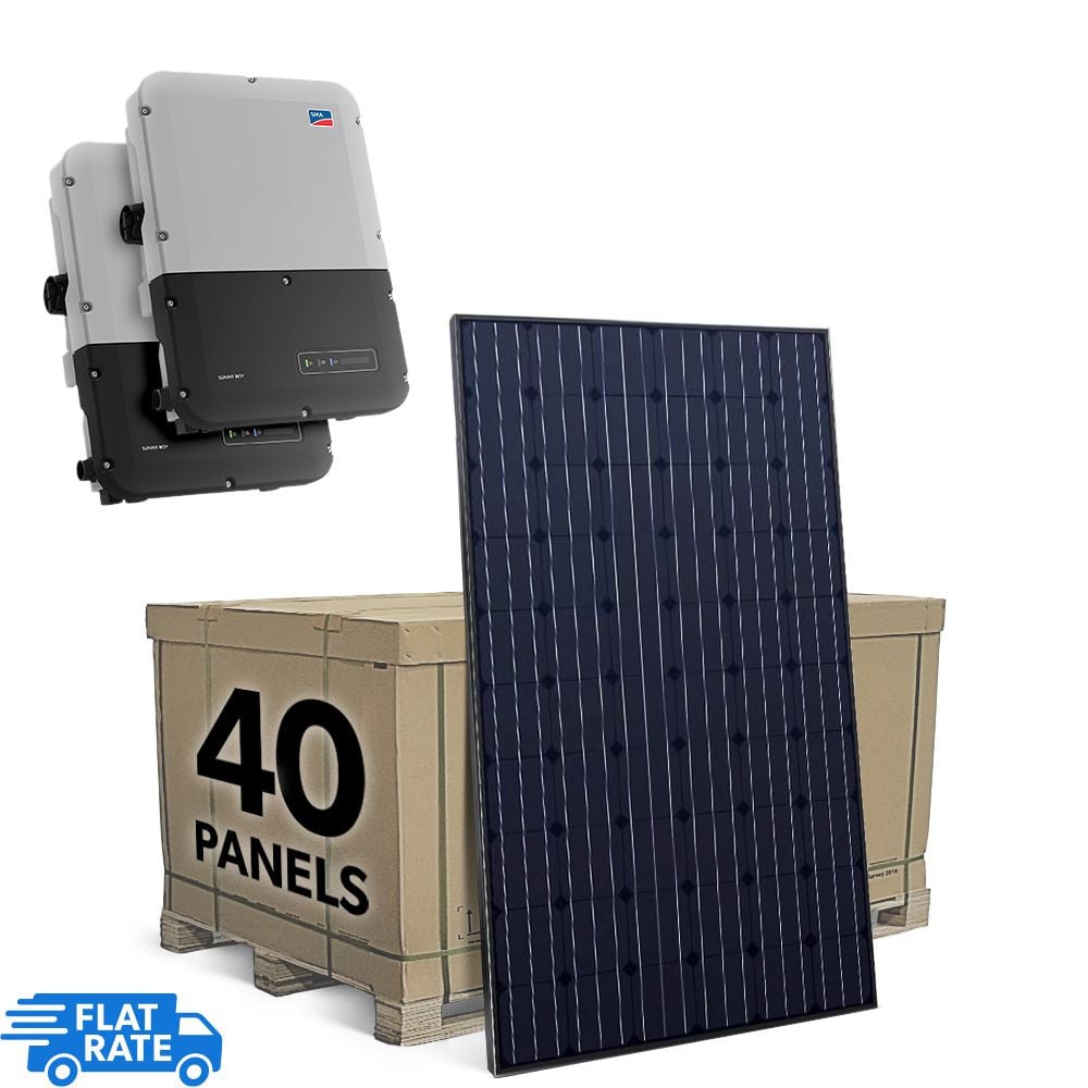 SMA 15.6 kW Grid Tied Solar System with SMA and 40x Heliene 390 Panels 1