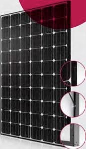 LG 265S1C-A3 Black Mono Solar Panel 1