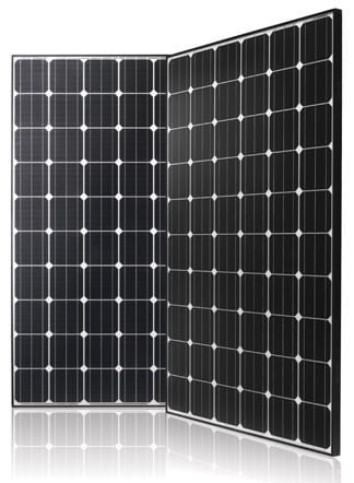 LG Solar 280 Neon, Mono, Black Frame - LG280N1C Solar Panel 1