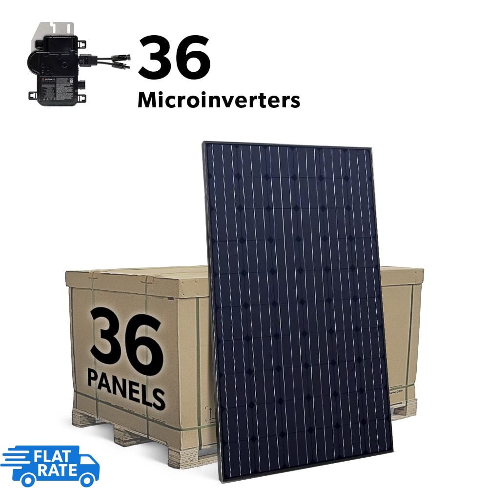 11.52 kW Grid Tied Solar System with Enphase IQ7+ Microinverters and 36x Heliene 320w Panels 1