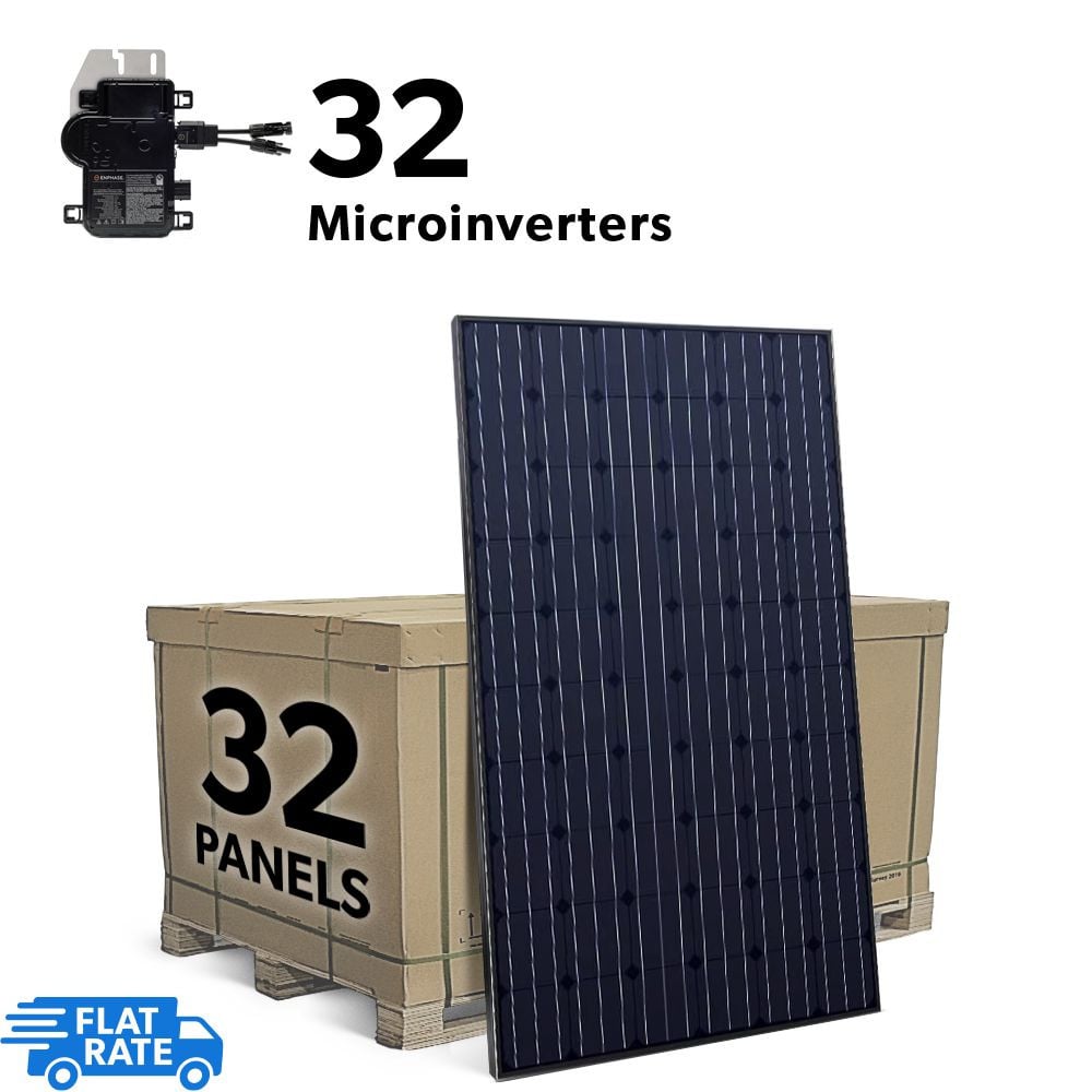 10.24 kW Grid Tied Solar System with Enphase IQ7+ Microinverters and 32x Heliene 320w Panels 1