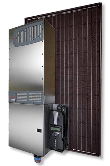 3.48 kW Grid Assisted Solar System with Outback Radian and 12x SolarWorld Industries GMBH 290 Panels 1