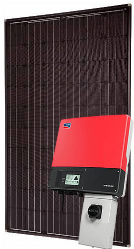 Solar Sky 3.42 kW Grid Tied Solar System with SMA Inverter and 12x SolarWorld 285w Panels 1
