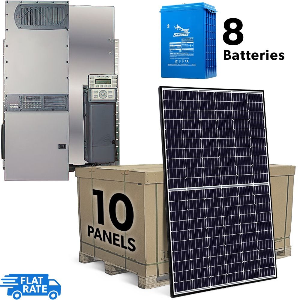 3.15 kW Grid Tied Battery Backup Solar System with Outback Power Center and 10x Canadian Solar 315 Panels 1