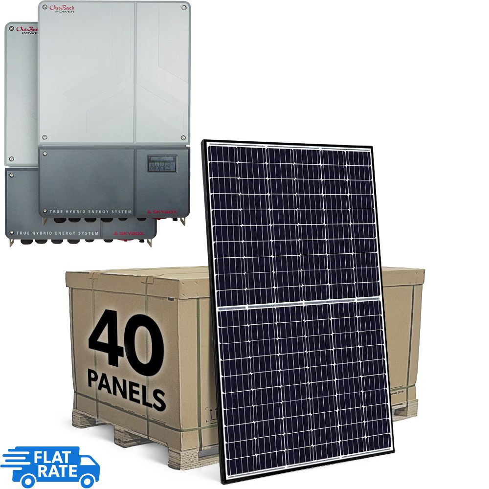 13 kW Storage Ready Grid Tied Solar System with Outback Power and 40x Canadian Solar 325w Panels 1