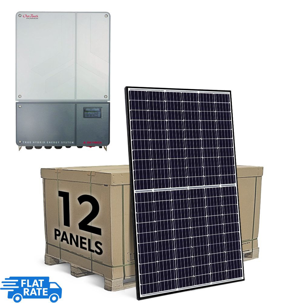 3.9 kW Storage Ready Grid Tied Solar System with Outback Power and 12x Canadian Solar 325w Panels 1
