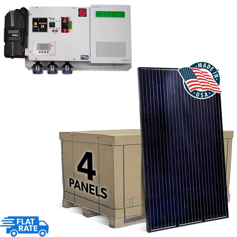 The Cabin 1.24 kW 4-Panel Mission Solar Off-Grid Solar System 1