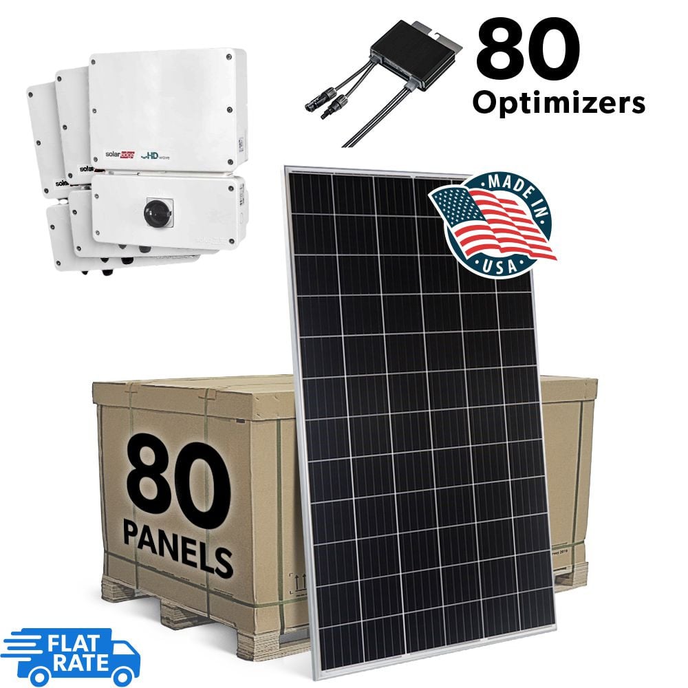 30.8 kW Grid Tied Solar System with SolarEdge and 80 Mission Solar 385 watt Panels 1