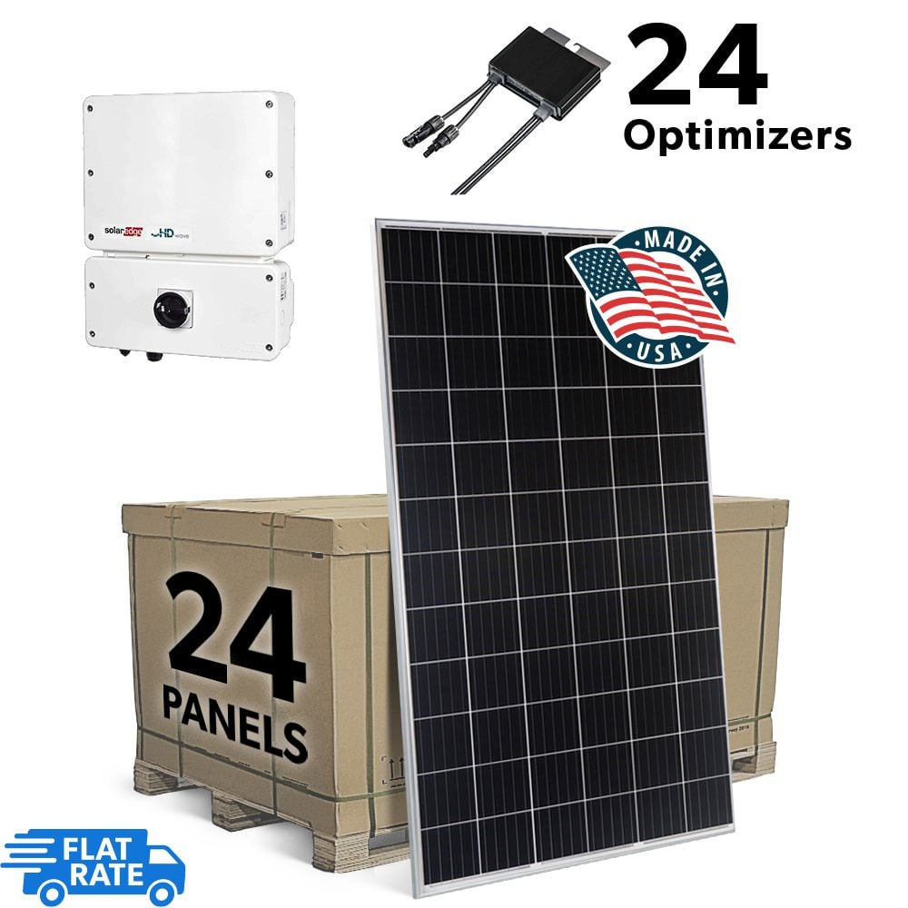 9.24 kW Grid Tied Solar System with SolarEdge and 24 Mission Solar 385 watt Panels 1