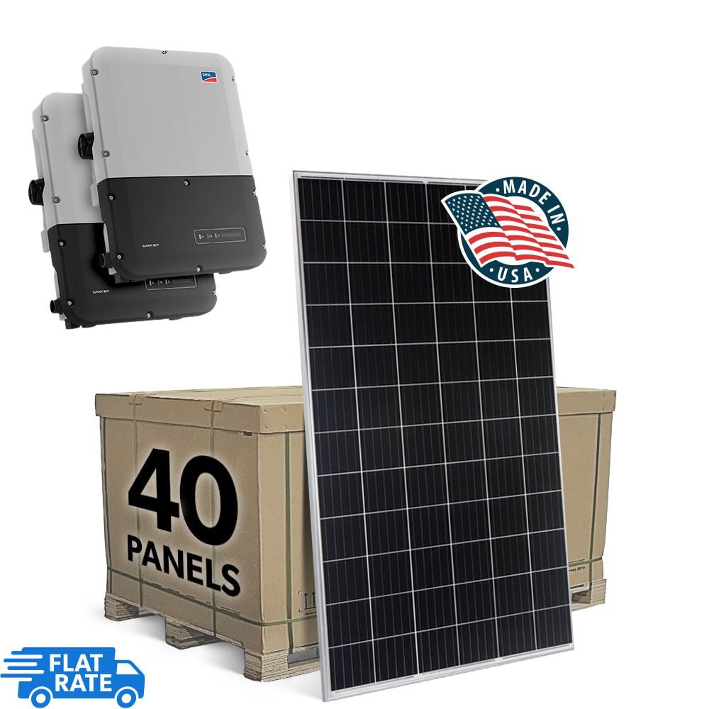 SMA 15.4 kW Grid Tied Solar System with SMA Inverter and 40x Mission Solar 385w Panels 1