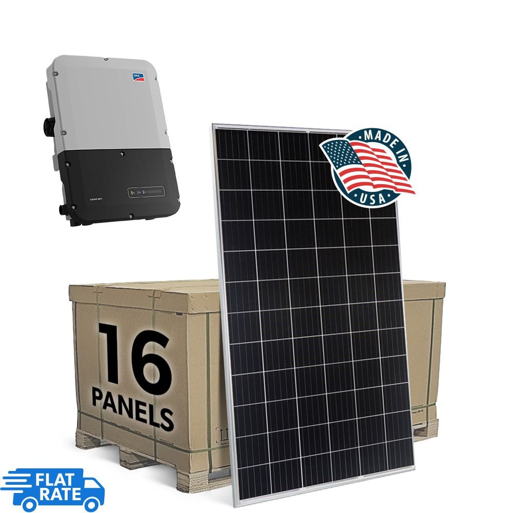 SMA 6.16 kW Grid Tied Solar System with SMA Inverter and 16x Mission Solar 385w Panels 1