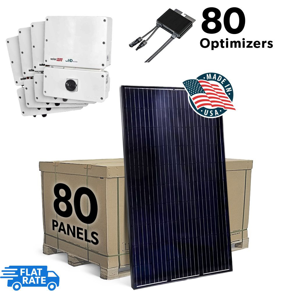 26 kW Grid Tied Solar System with SolarEdge inverter and 80 Mission Solar 325w Panels 1