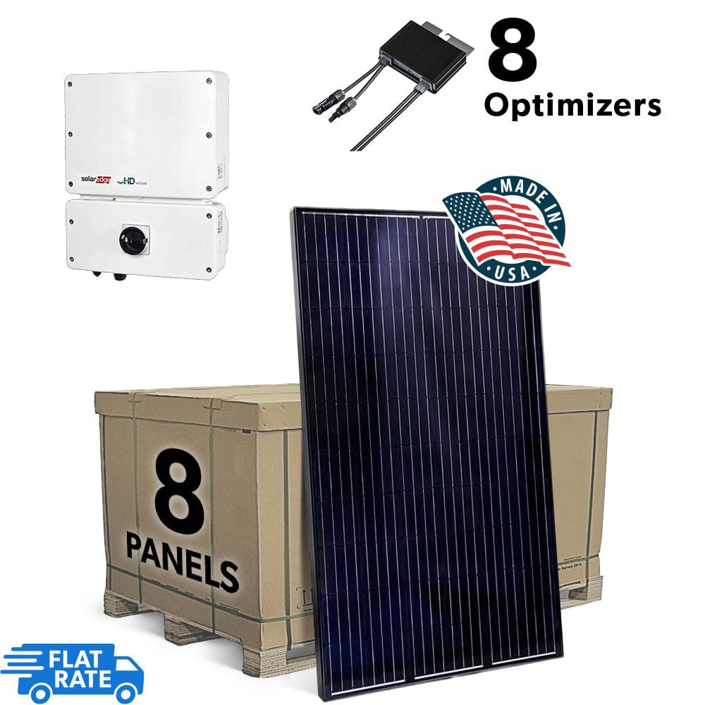 2.6 kW Grid Tied Solar System with SolarEdge inverter and 8 Mission Solar 325w Panels 1