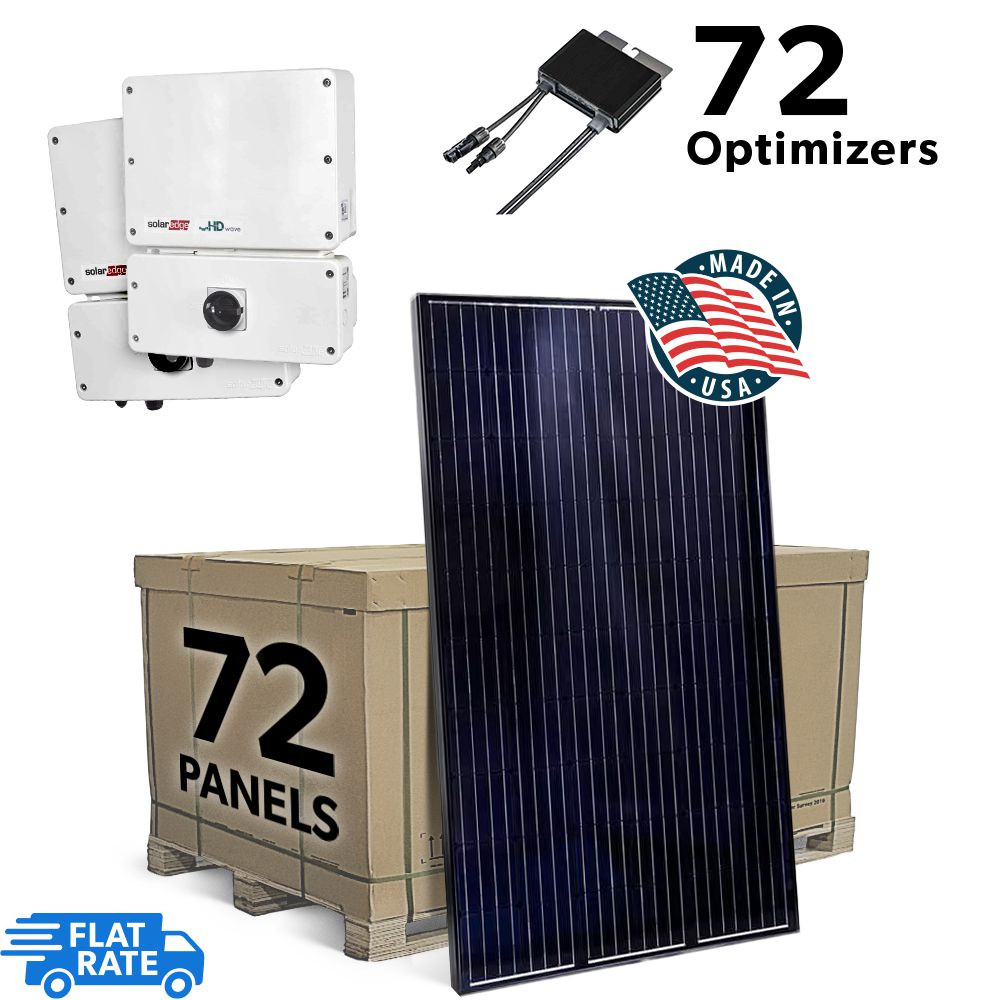 23.4 kW Grid Tied Solar System with SolarEdge inverter and 72 Mission Solar 325w Panels 1