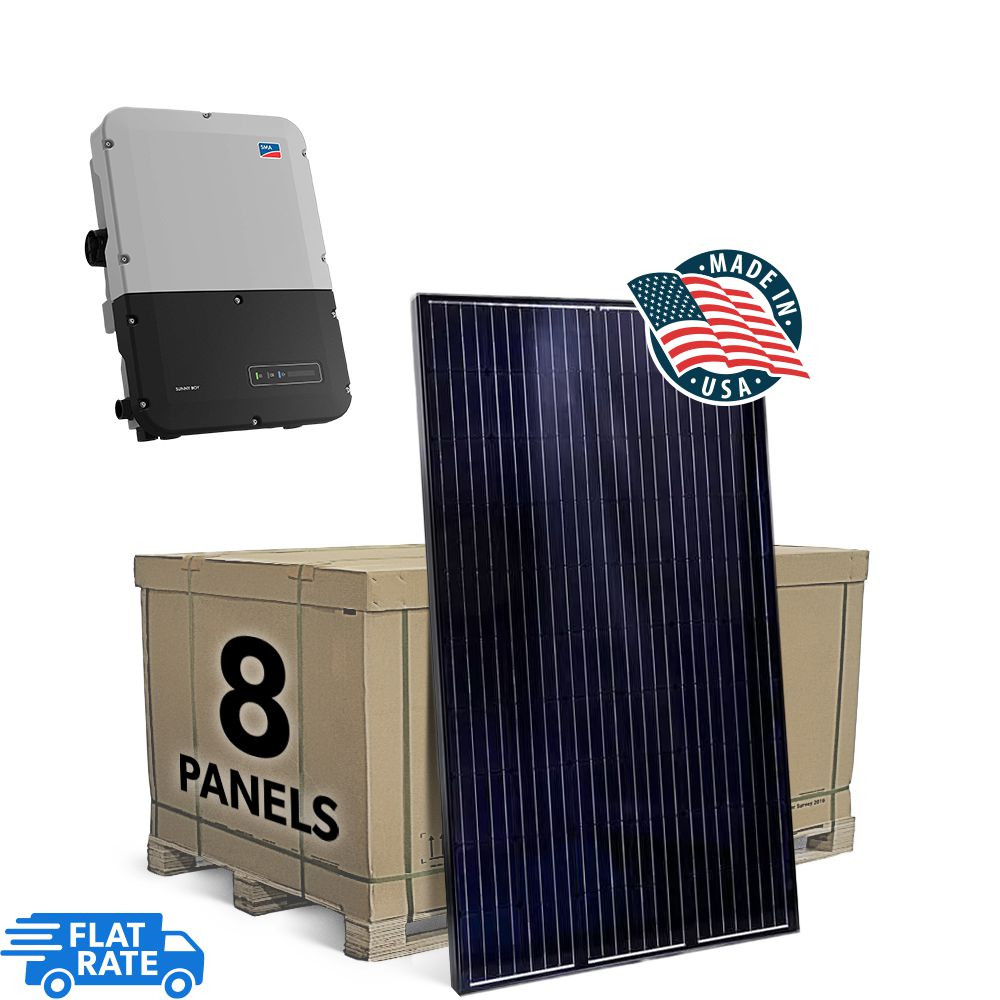 SMA 2.6 kW Grid Tied Solar System with SMA Inverter and 8x Mission Solar 325w Panels 1