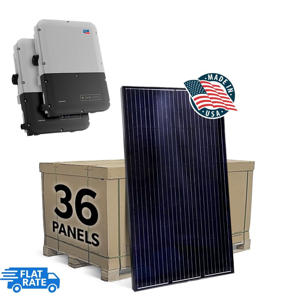 SMA 11.7 kW Grid Tied Solar System with SMA Inverter and 36x Mission Solar 325w Panels 1