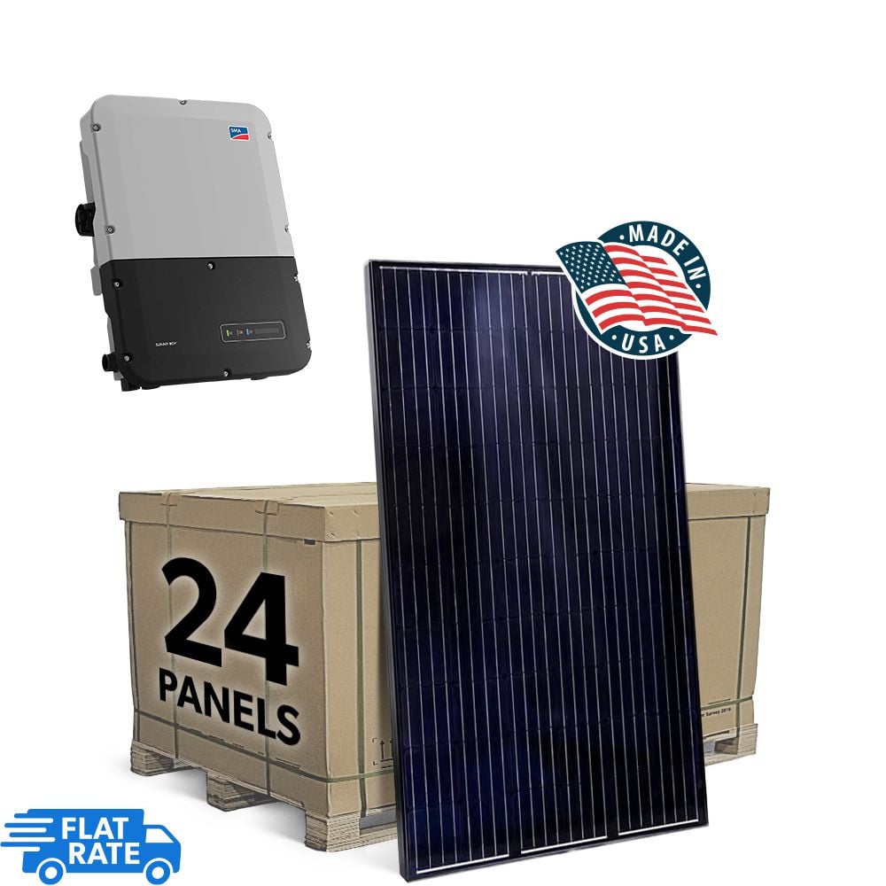 SMA 7.8 kW Grid Tied Solar System with SMA Inverter and 24x Mission Solar 325w Panels 1