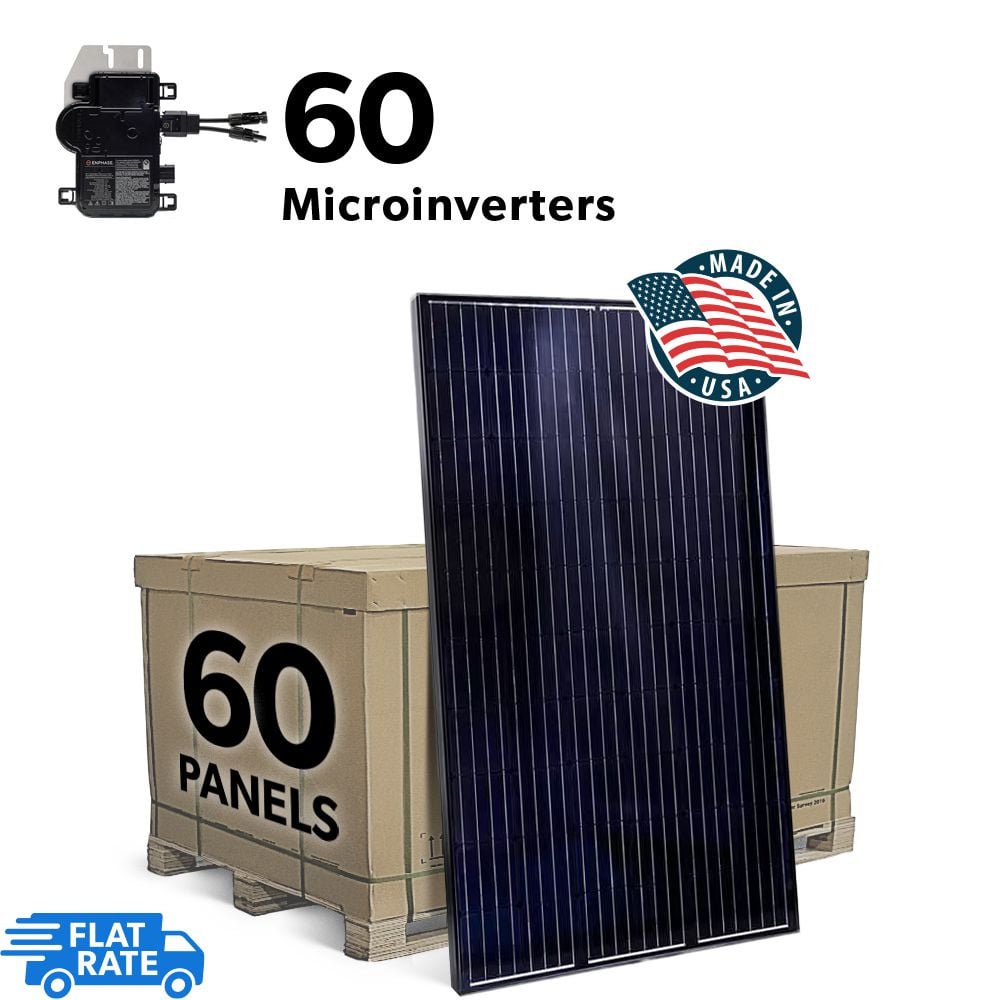 19.5 kW Grid Tied Solar System with Enphase IQ7+ Microinverters and 60x Mission Solar 325w Panels 1