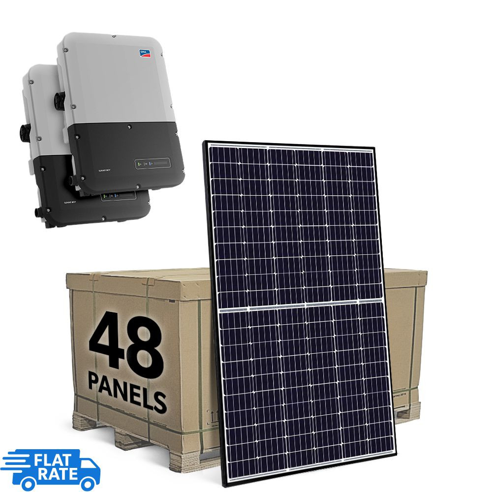 SMA 15.12 kW Grid Tied Solar System with SMA Inverter and 48x Canadian Solar 315w Panels 1
