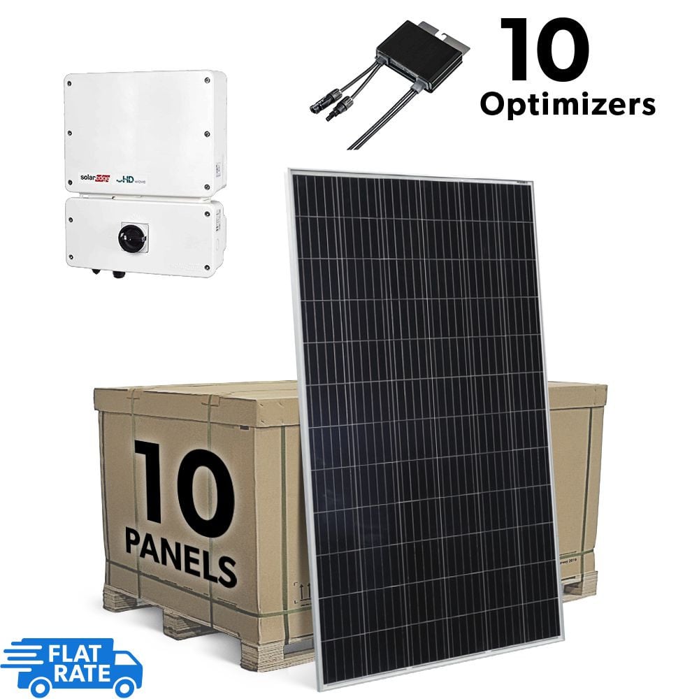 3.7 kW Grid Tied Solar System with SolarEdge and 10 Astronergy Solar 370 watt Panels 1