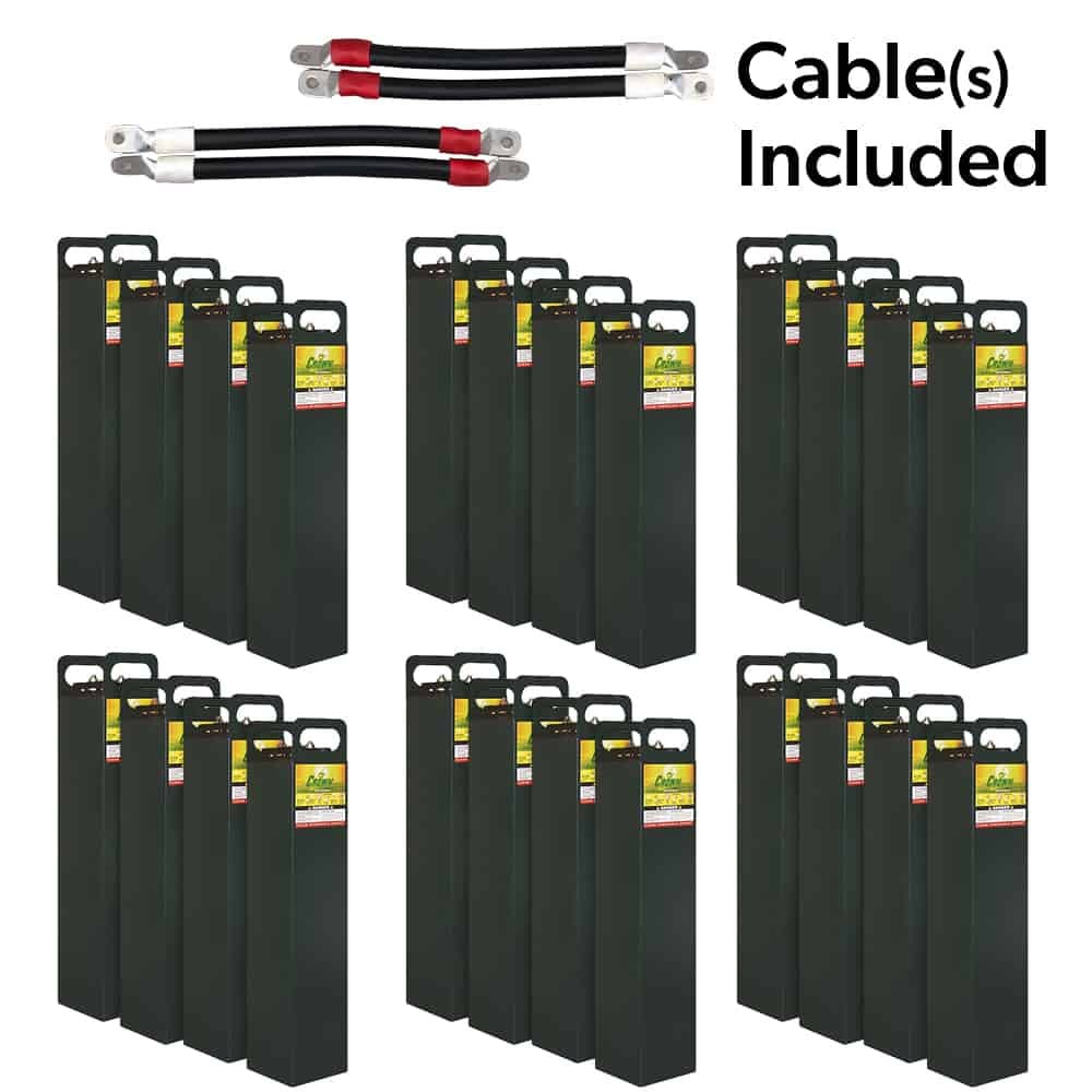 Crown 1000Ah 48Vdc 48,000 Wh (24) Battery Bank 1