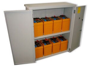 Four Star Solar Add-on 48 VDC 9,600 Wh with MNBE-D enclosure (8) Battery Bank 1