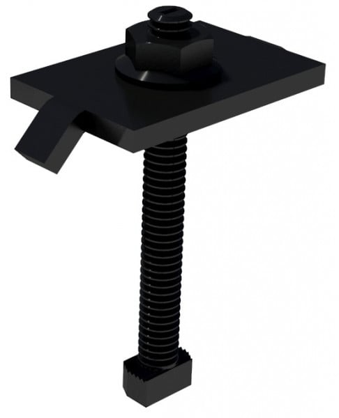 IronRidge Mid Clamp Black "C,D,E,J" 2.25" T-Bolt Racking 1