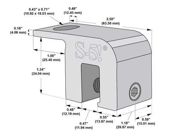 S-5 S-5-USF Mini Flanged Roof Clamp Racking 1