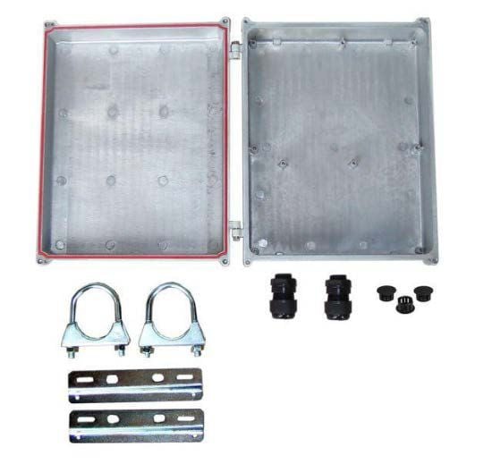 Solarland SLENC-DC-1083 Cast Aluminum Outdoor Enclosure, NEMA 4X/IP65 Battery Rack/Box 1