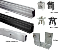 None VS - End Clamp - 31-51mm. - Black Racking 1