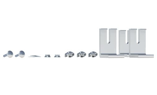 BX-MA-FRA-M1 BX Flat Roof Mounting Hardware w/ L Feet 1