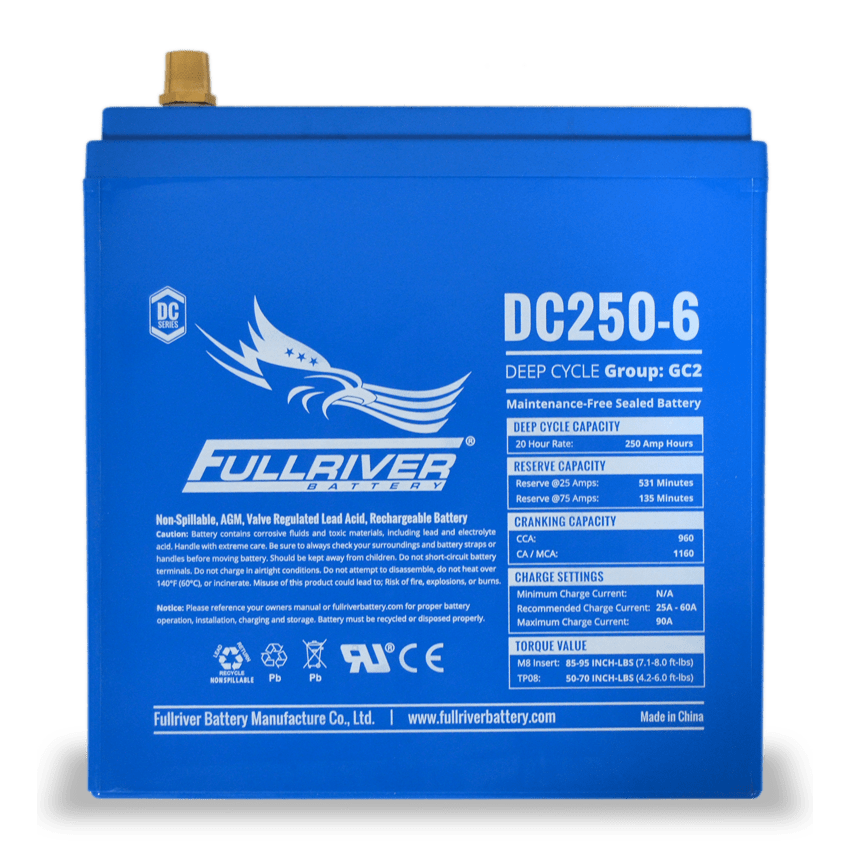 DC250-6 AGM Sealed 6V 250Ah 1