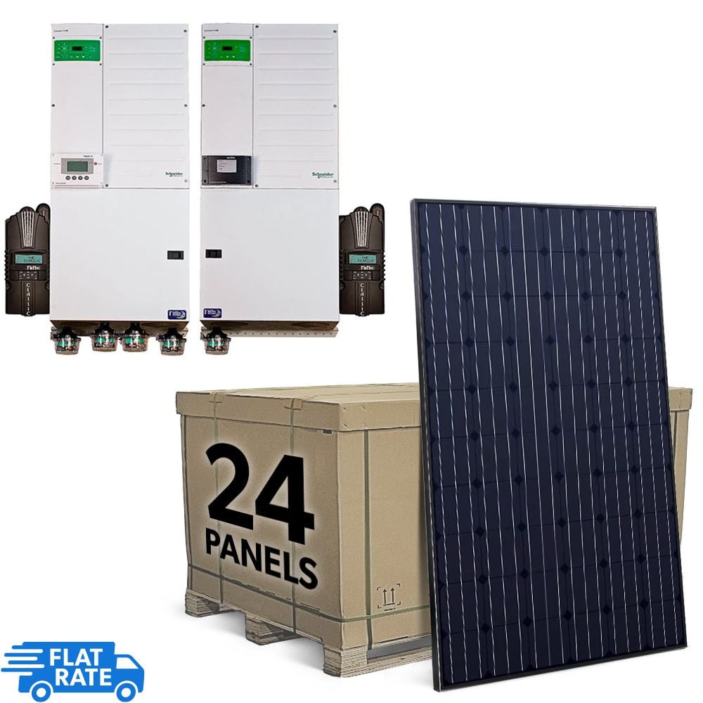 7.68 kW 24-Panel Heliene Off-Grid Solar System 1